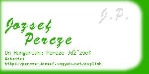 jozsef percze business card